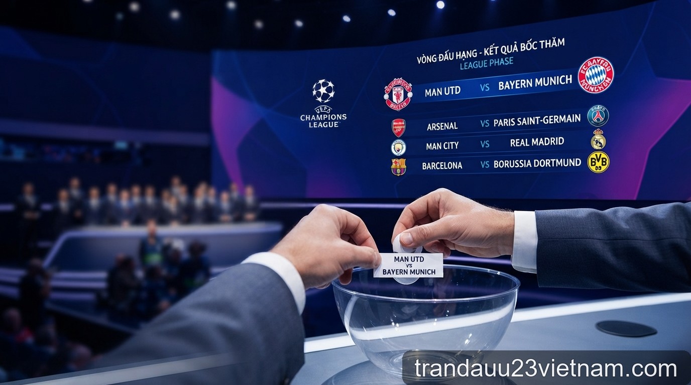 Kết quả bốc thăm Champions League 2026/27: Đại chiến Man Utd - Bayern Munich và những cặp đấu 'tử thần'